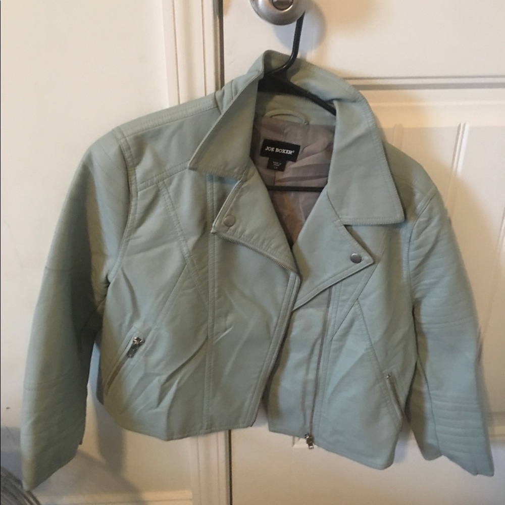 Green Joe Boxer jacket.